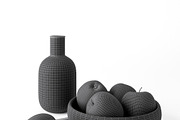 Decor Set Apple Bowl, an Architecture 3D Model by gianniritschard (Thumbnail 7 of 9)
