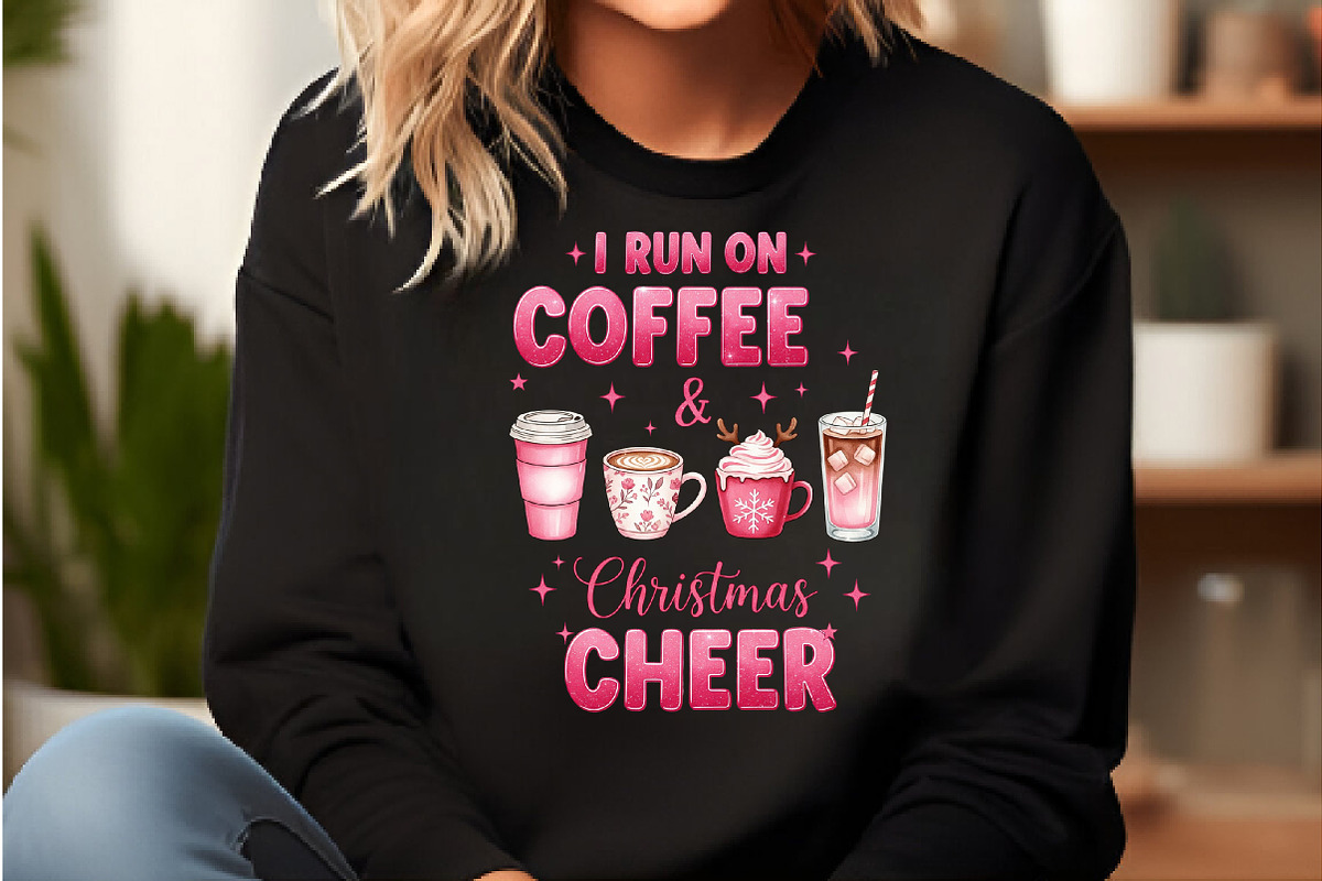 I Run on Coffee & Christmas Cheer, an Illustration by DreamCafeArt (Photo 2 of 6)