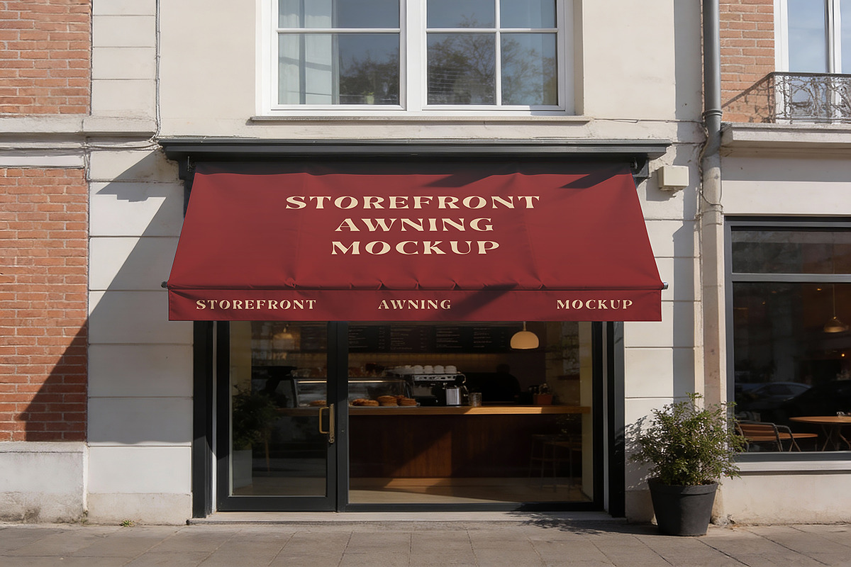 Storefront Awning Mockup, a Product Mockup by Pitchlook.Studio (Photo 3 of 4)