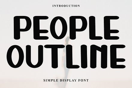 People Outline, a Script Font by FreshTypeINK