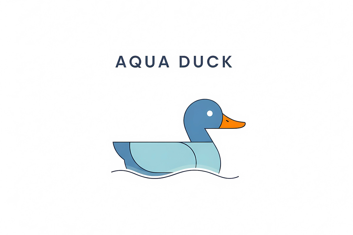 Aqua Duck Blue, a Branding & Logo Template by Logocreative (Photo 2 of 2)