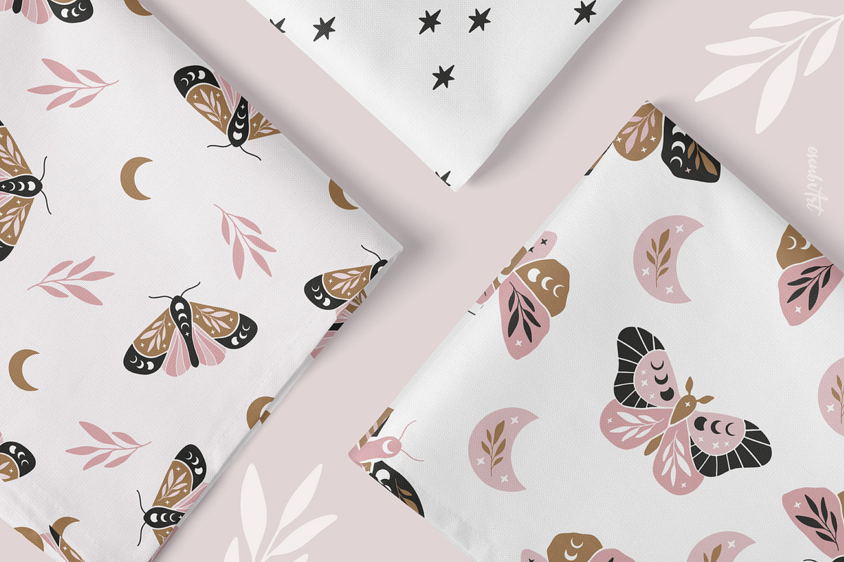 Magic Moon Butterflies Clipart Set, an Object Graphic by Alena Koval (Photo 13 of 15)