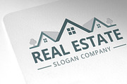 Real Estate Logo, a Branding & Logo Template by resumetemplathttps://d3es (Thumbnail 1 of 2)