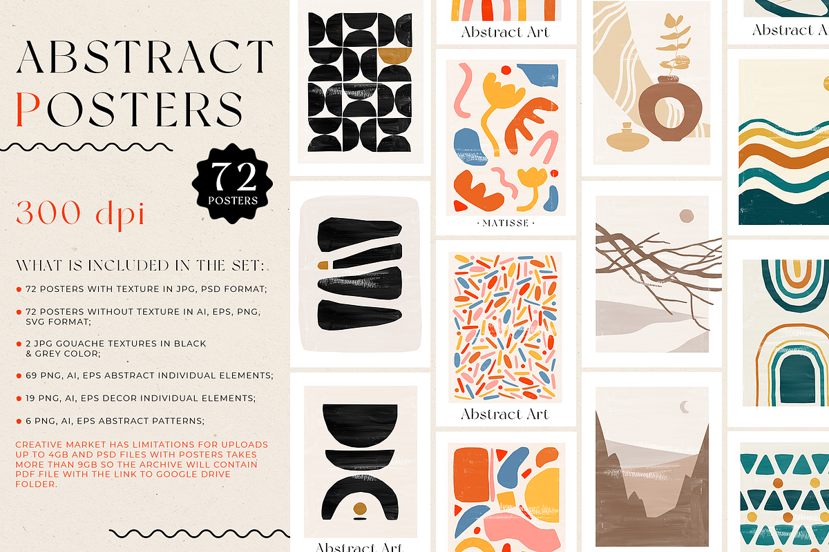 Abstract collection - Modern shapes, a Background Graphic by Pamyatka Shop (Photo 9 of 13)