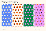 Halloween Pop - 16 Seamless Patterns, a Pattern Graphic by Oday Noon (Thumbnail 3 of 9)