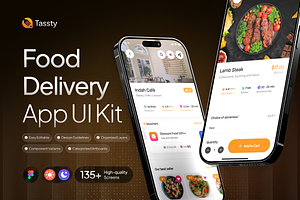 TASSTY - Food Delivery App UI Kit, an UI Kit Template by Rafiq | YDN