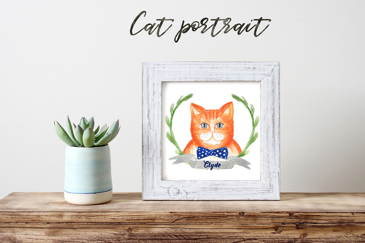 Cat portrait creator. Watercolors., a Person Illustration by LABFcreations (Photo 3 of 6)