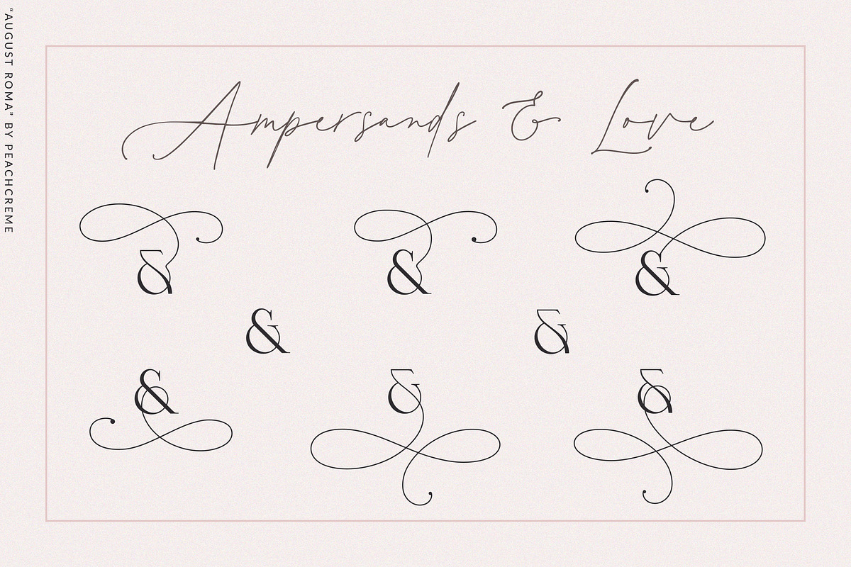 August Roma//Elegant Luxury Font Duo, a Handwritten Font by PeachCreme (Photo 37 of 43)