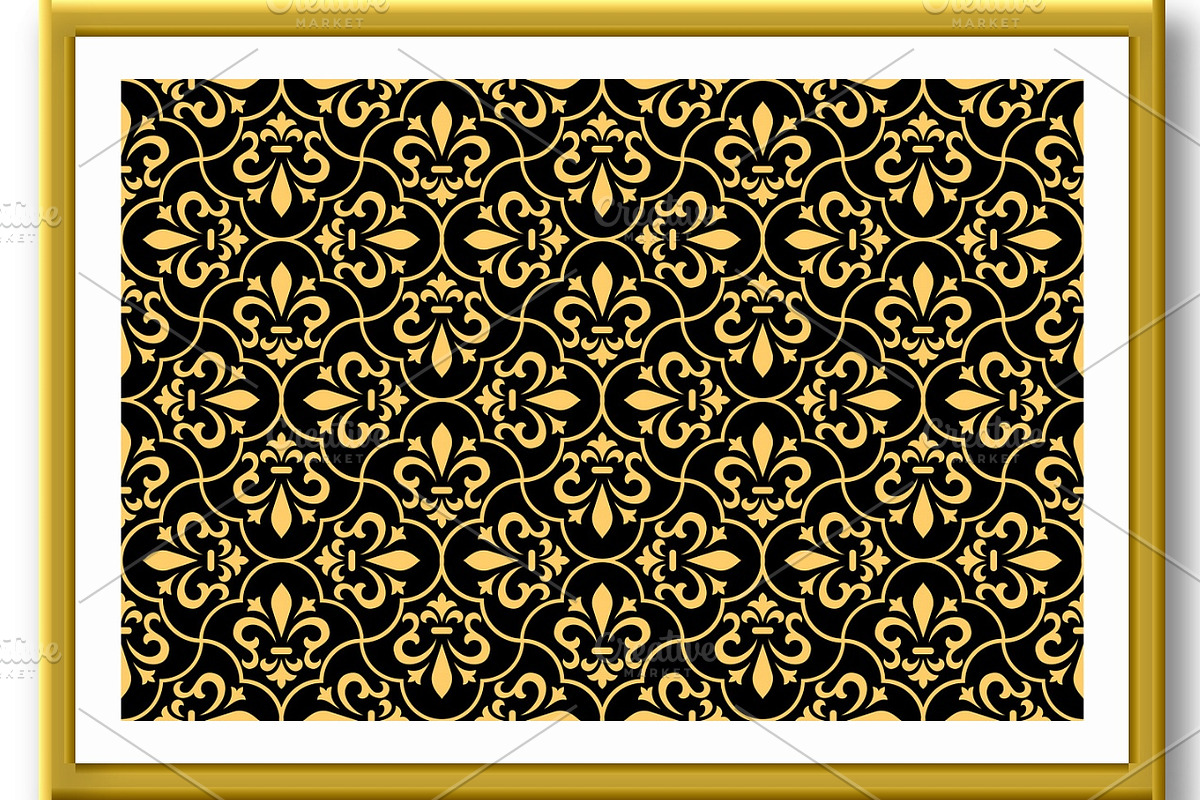 Flower geometric pattern. Seamless, a Decorative Illustration by RODINA (Photo 2 of 3)