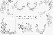 Procreate Wildflower Floral Line Art, a Brush Add-On by AW Studios (Thumbnail 3 of 4)