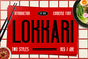 Lokkari - Modern Condensed Font, a Sans Serif Font by CuratedType Studio (Thumbnail 1 of 10)