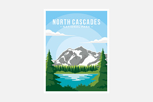 North Cascade National Park Poster