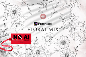 Floral Procreate Stamps