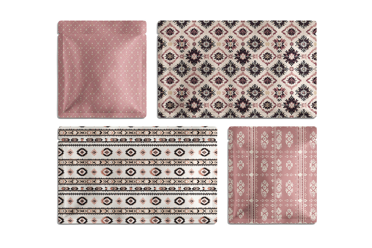 6 seamless pattern:Dusty Rose Ethnic, a Pattern Graphic by StudioCitra (Photo 3 of 10)