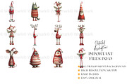 Quirky Christmas Clipart Characters, a Seasonal Illustration by Nicole Branger Art (Thumbnail 9 of 21)
