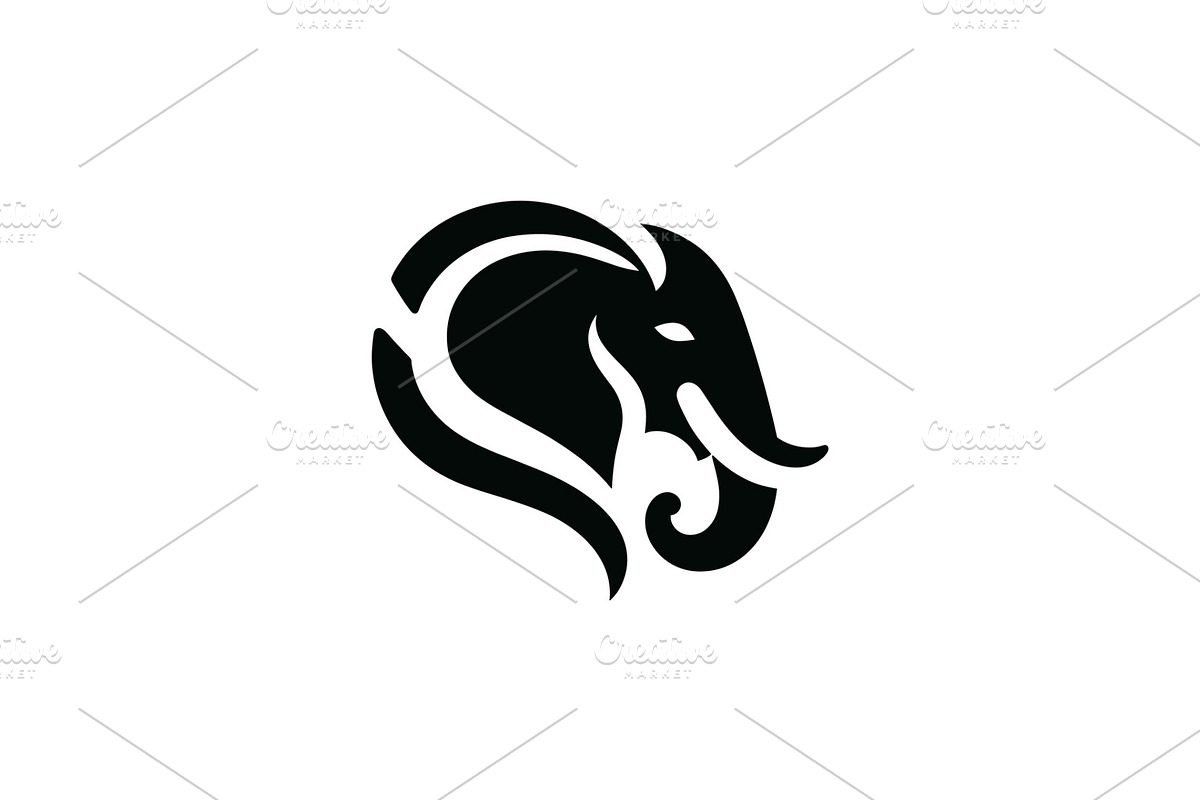 minimalist elephant logo, a Branding & Logo Template by Zr, PROJECT