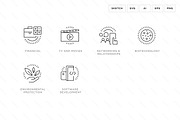 Growing Industry Icons, an Outline Icon by Vineta Rendon (Thumbnail 10 of 10)