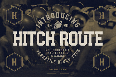 Hitch Route - Display Font, a Slab Serif Font by BoxTube Labs