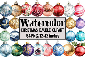Christmas Bauble Clipart, an Illustration by Design Market