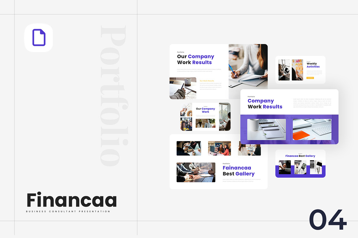 Financaa - Consultant PowerPoint, a Presentation Template by Ermedia Studio (Photo 8 of 8)