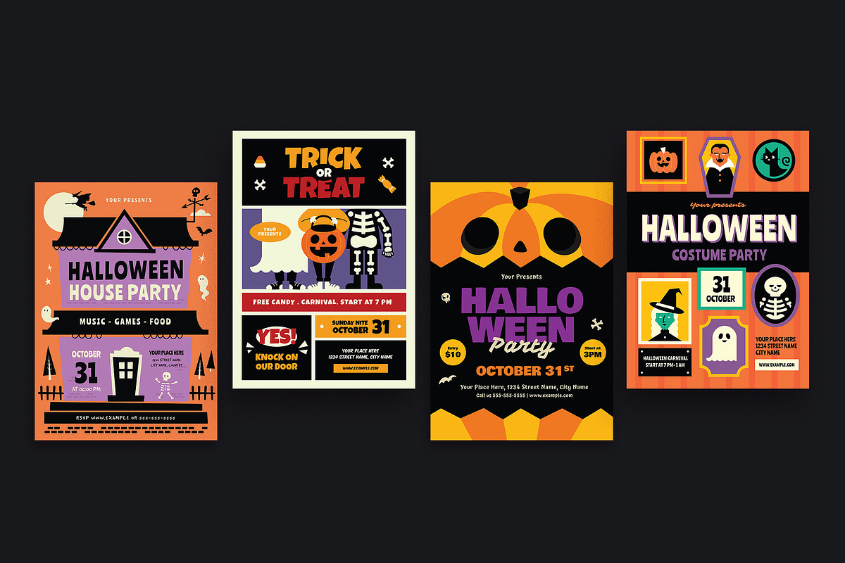 20 Halloween Flyer Bundle, a Flyer Template by VectorVactory (Photo 2 of 9)
