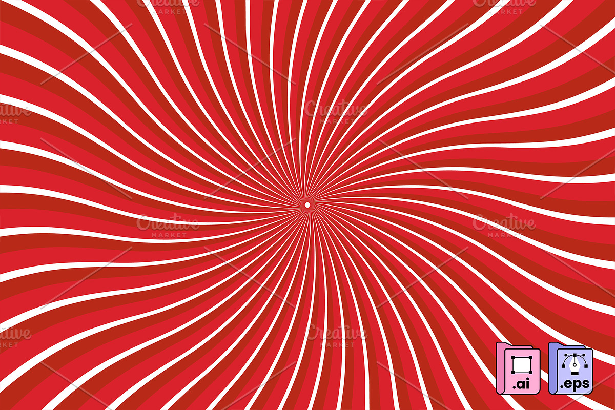 Flat Red Swirl Background, a Texture Illustration by MISS CHATZ (Photo 1 of 3)