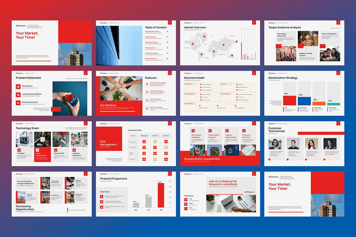 Shoporia - Business Pitching Deck preview 2