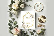 Peony Frames, Floral frame clipart, an Object Illustration by MajorArtTm (Thumbnail 5 of 6)