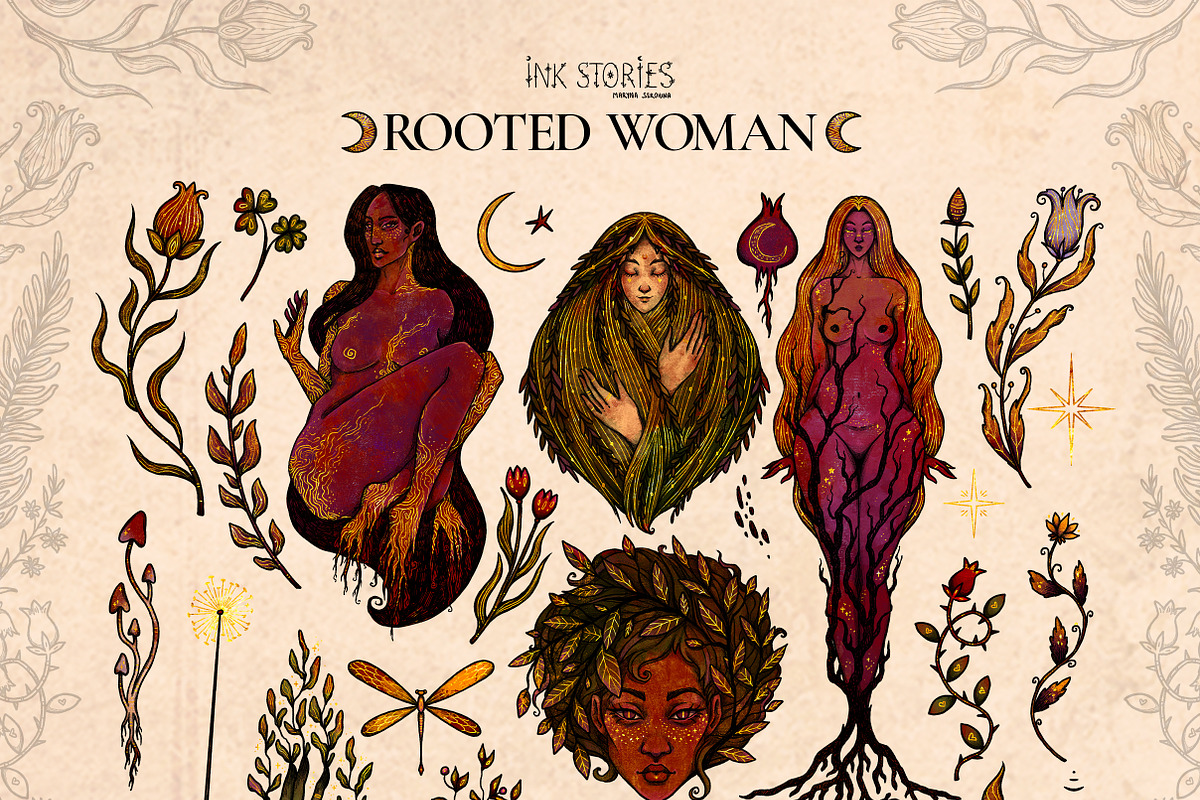 Rooted Woman | Sacred Feminine, a Person Illustration by Ink Stories (Photo 2 of 16)