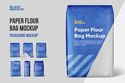 Paper Flour Bag Mockup, a Packaging Mockup by BlackMockup (Thumbnail 1 of 12)