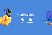 Boost-Printable Device Templates iOS, a Templates & Theme by UIMint (Thumbnail 2 of 7)