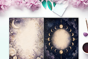 39 Celestial Moon Journal Pages, a Background Graphic by LA Design (Thumbnail 6 of 10)