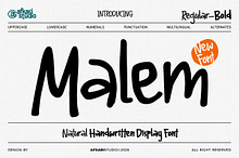 Malem - Natural Handwritten Display