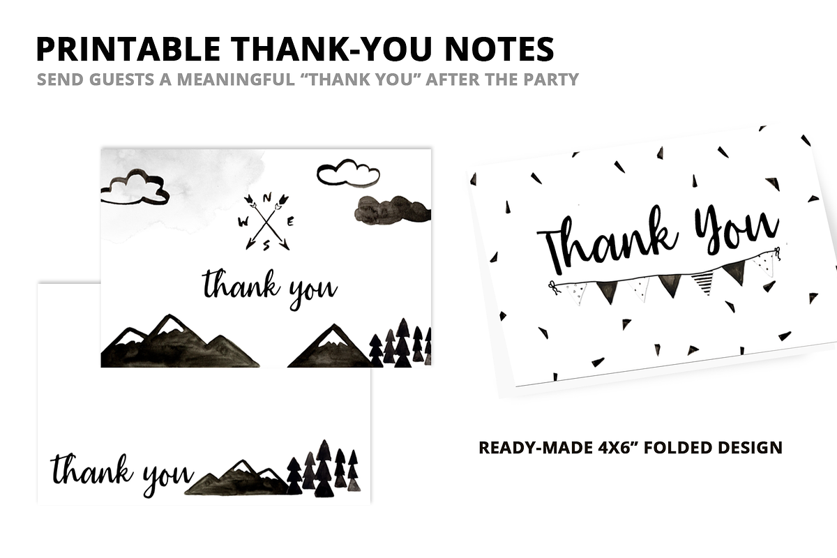 Virtual Shower Kit - Black & White, an Invitation Template by plaidGecko (Photo 5 of 5)