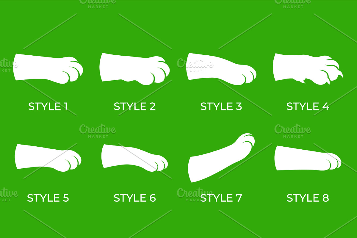 Animal Paw Style Pack, an Object Graphic by Artonix (Photo 2 of 3)