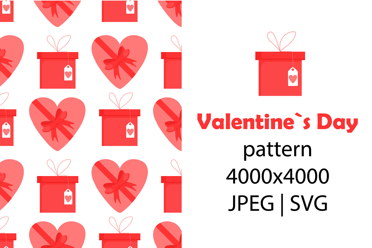 Valentine`s Day Gifts Pattern, a Pattern Graphic by fancykeith (Photo 1 of 2)