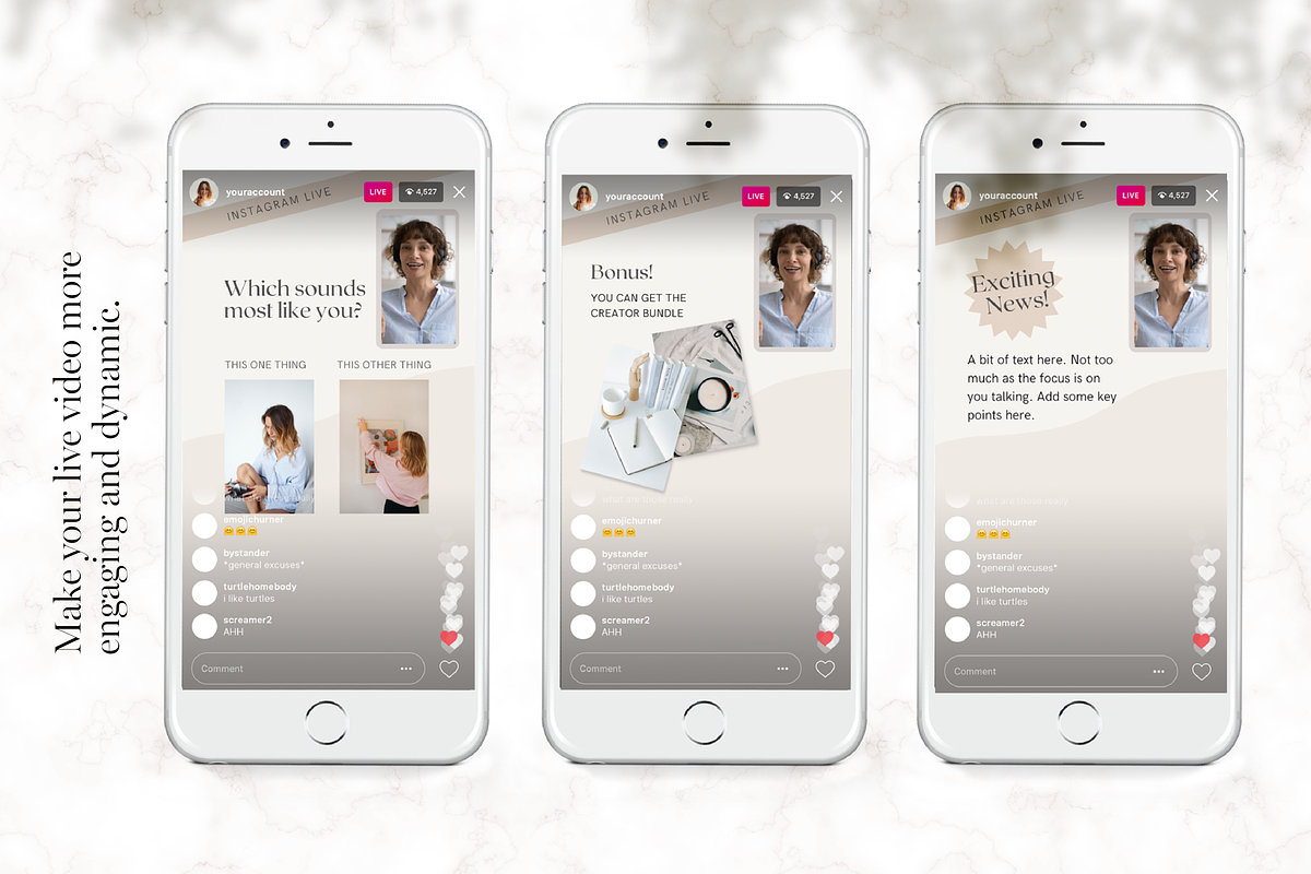 Instagram Live Presentation Template, a Social Media Template by Tabitha Emma (Photo 5 of 7)