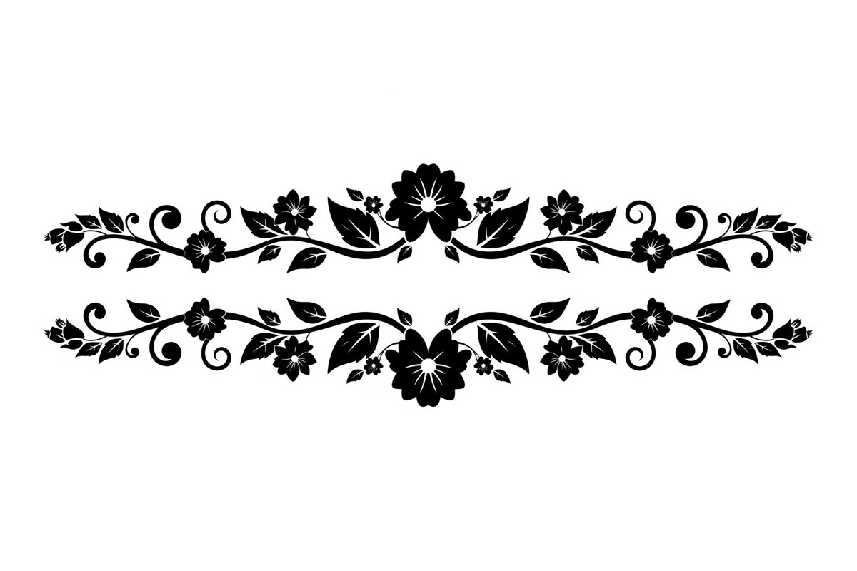 Floral Ornament Silhouette Bundle, an Illustration by BIPLOB EXPERT (Photo 33 of 51)