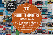 Bundle 50Corporate Flyer 20 PostCard, a Flyer Template by AfzaalGraphics (Thumbnail 1 of 9)