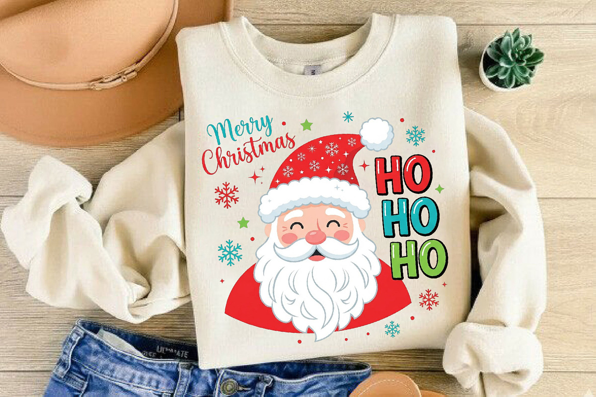 Santa PNG Preppy Christmas PNG, a Seasonal Illustration by DreamCafeArt (Photo 1 of 7)