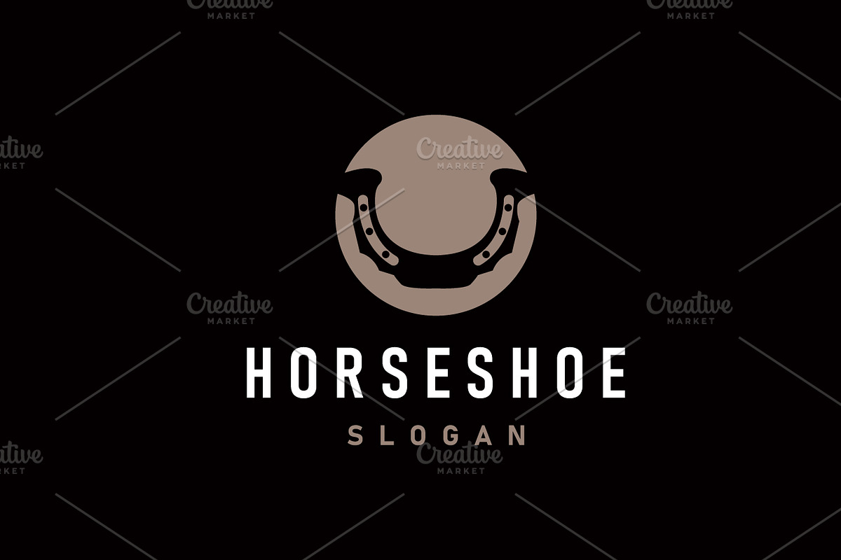 Simple Minimalist Horseshoe Logo, a Branding & Logo Template by Maylianaw28
