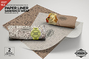 Wrap or Burrito Paper Liner Mockup, a Packaging Mockup by INCDesign (Thumbnail 1 of 7)