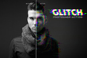 Glitch Photoshop Action, an Action Add-On by designvillage (Thumbnail 5 of 11)
