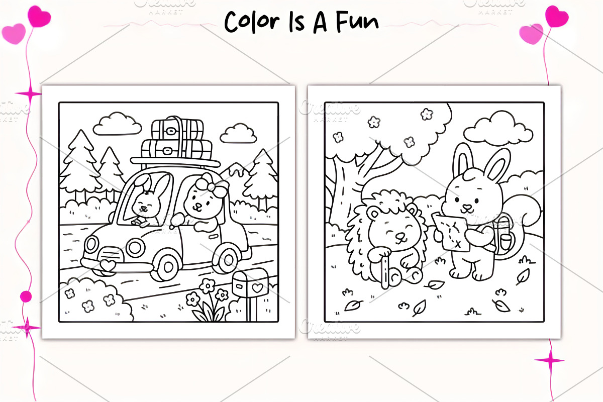 Little Cuddles Comfy Coloring Pages, a Decorative Illustration by Design Station (Photo 3 of 4)