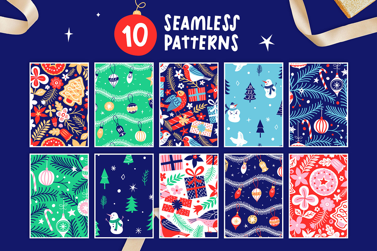 Merry & Bright Graphic Collection, a Seasonal Illustration by rouxsupplyco (Photo 3 of 11)