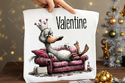 Quirky Valentine Animals Clipart, an Illustration by OK Design (Thumbnail 5 of 6)