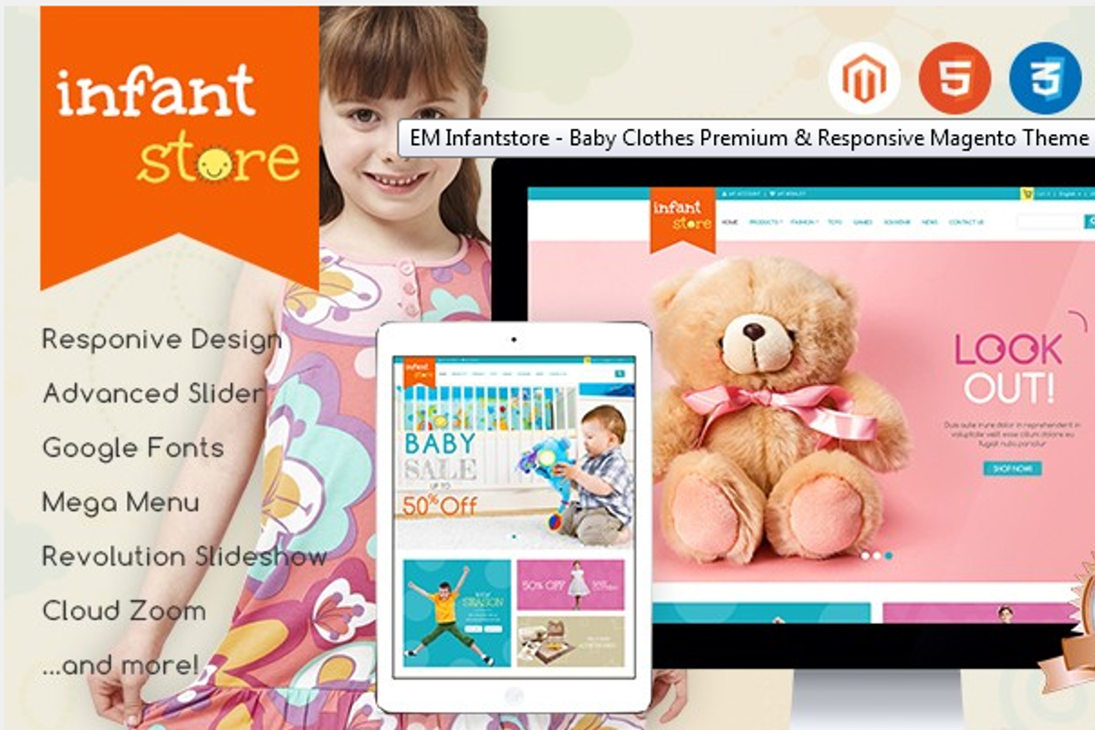 EM Infantstore - Magento Theme, a Websites & App Template by giao.trinh (Photo 1 of 5)