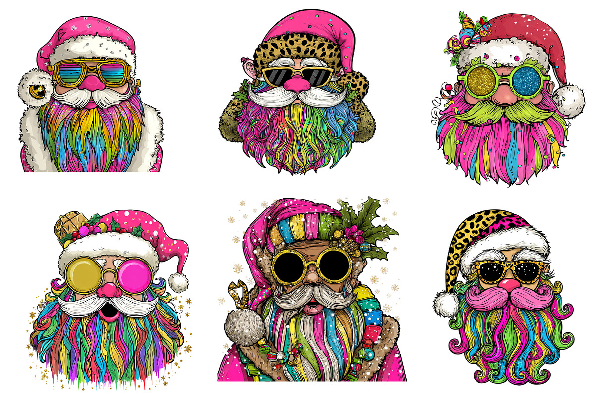 Santa Christmas clipart, an Illustration by CreationArt (Photo 3 of 4)