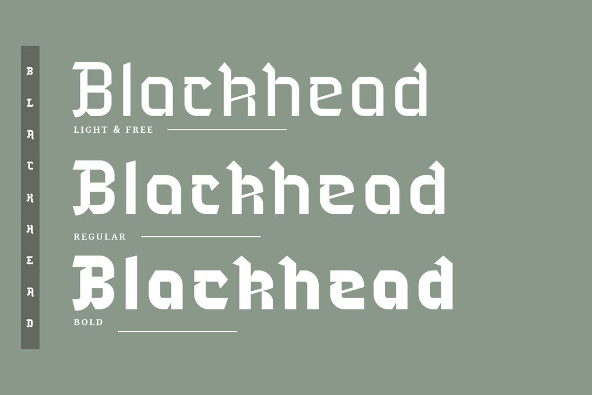 Blackhead Typeface | Font preview 2