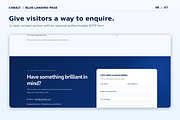COBALT - Blue HTML Landing Page, a HTML Template by Darweish Designs (Thumbnail 6 of 7)